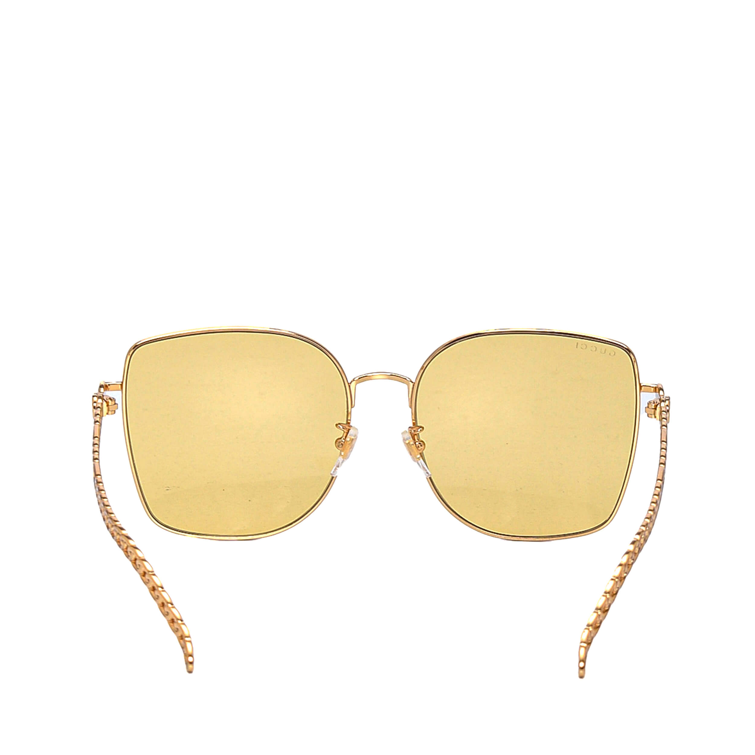 Gucci - Yellow&Gold Acetate Sunglasses